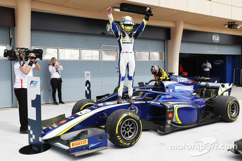 Race winner Lando Norris, Carlin