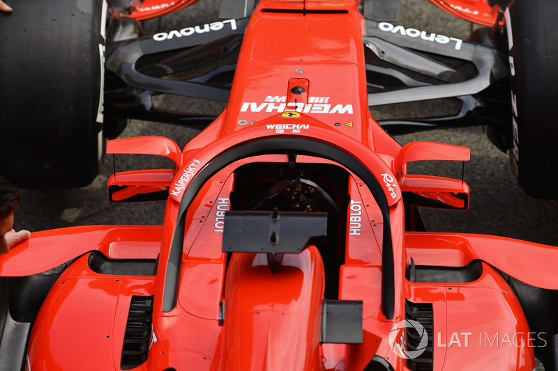 Ferrari SF71H з дзеркалом на Halo