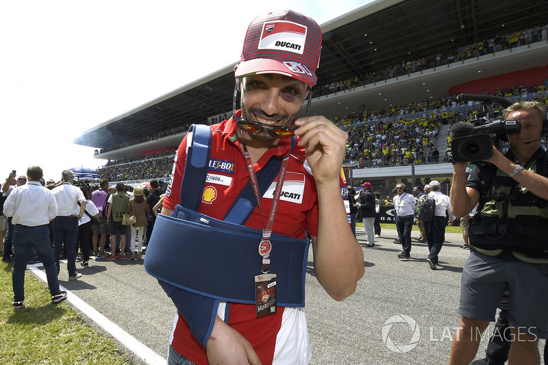 Мікеле Пірро, Ducati Team після аварії на стартовій решітці