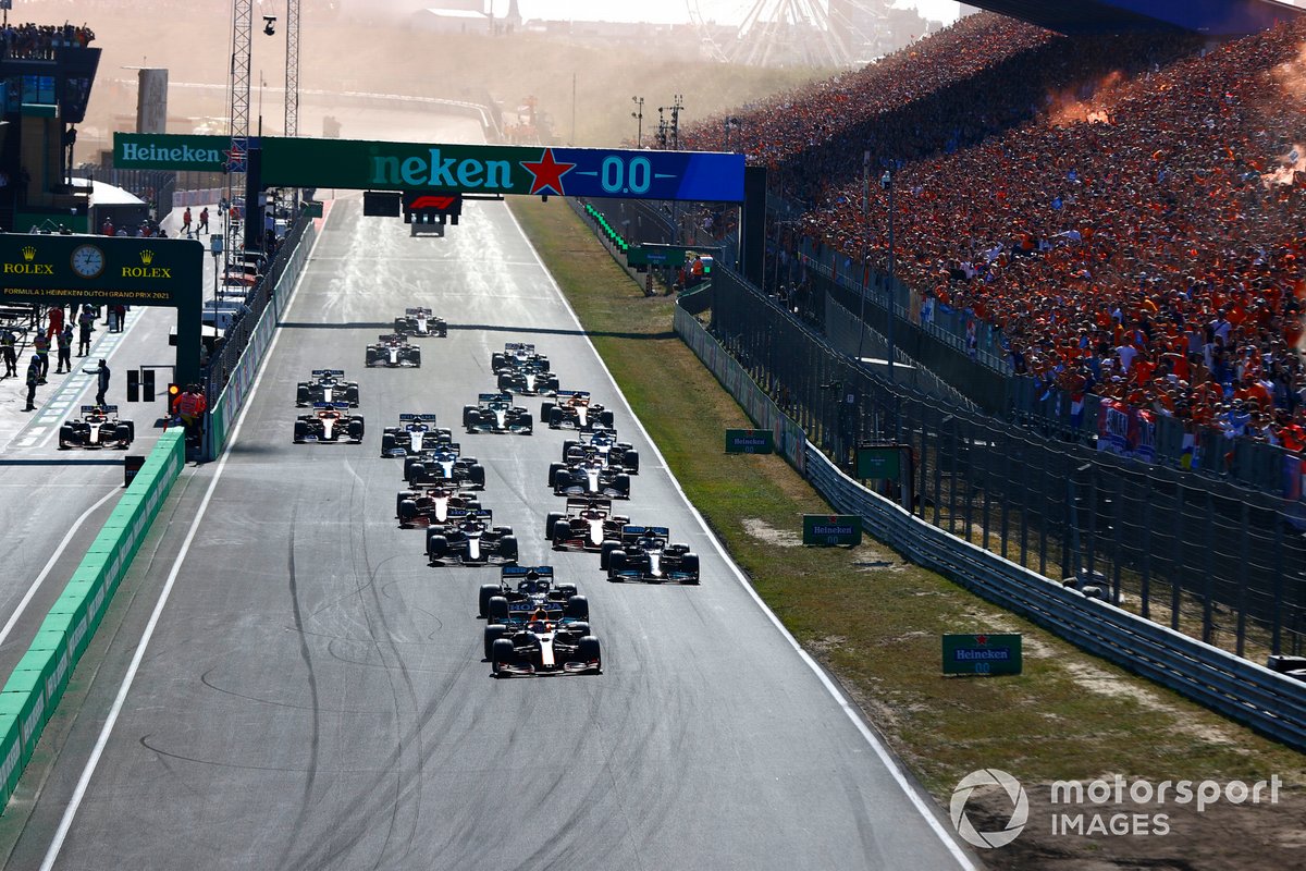 Der Start zum Grand Prix der Niederlande 2021 in Zandvoort