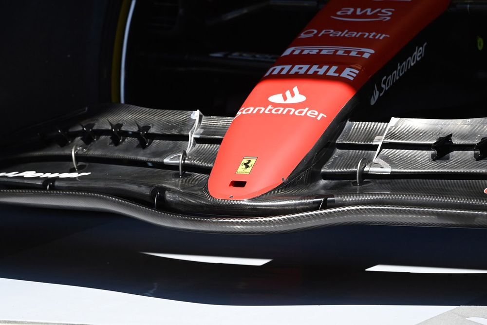 Ferrari SF-23 detalle del alerón delantero