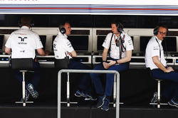 Paddy Lowe, Williams Formula 1,Rob Smedley, Head of Vehicle Performance, Williams, and Steve Nielsen, Sporting Manager Williams F1