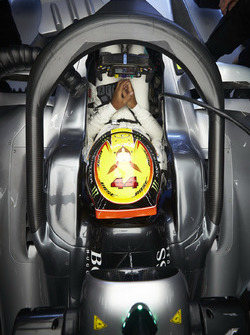 Lewis Hamilton, Mercedes AMG F1, mit Halo