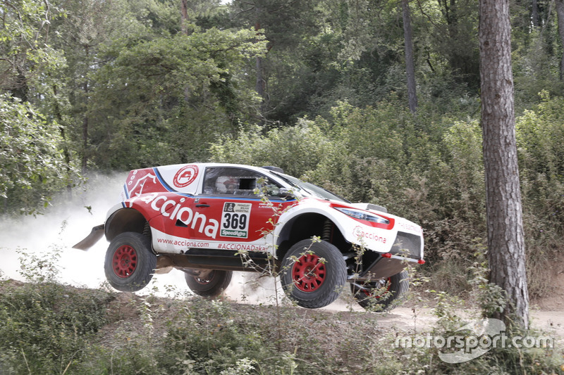 El Acciona 100% Ecopowered entrenando