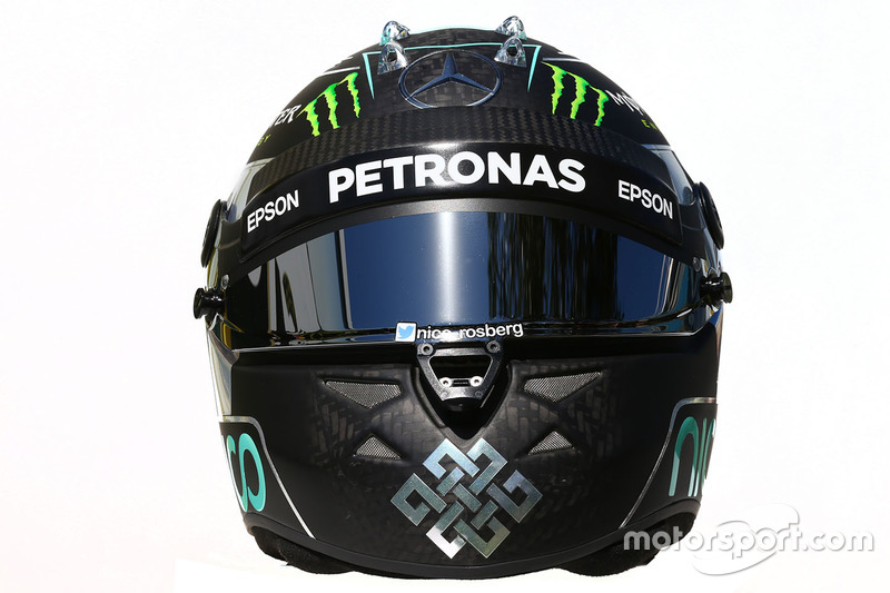 El casco de Nico Rosberg, Mercedes AMG F1