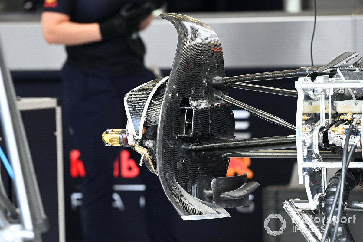 Detalle del freno del Red Bull Racing RB18