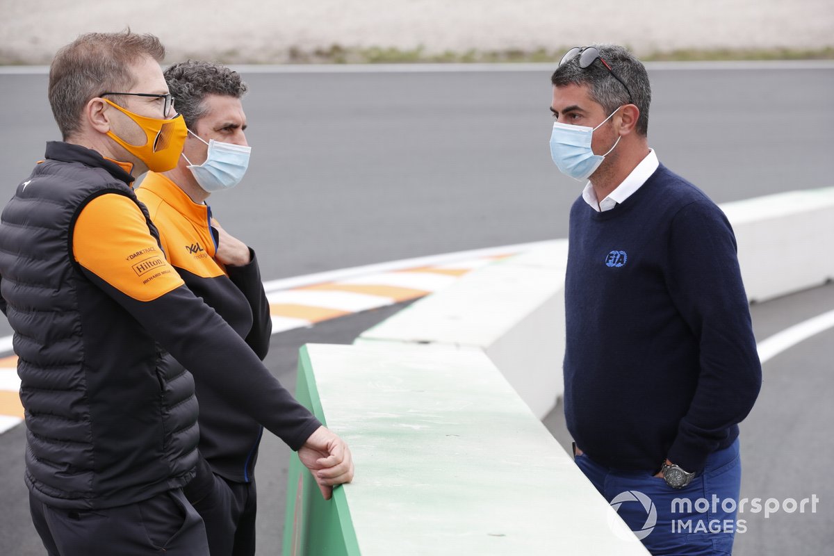 Andreas Seidl, Prinsipal McLaren F1 dengan Direktur Balap F1 Michael Masi