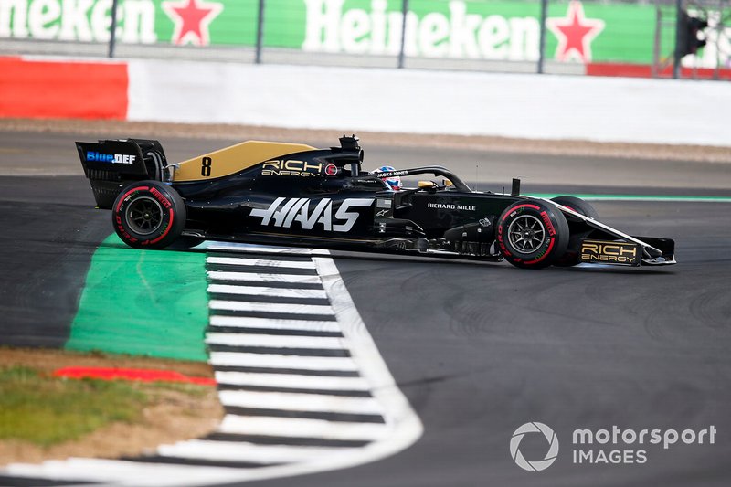 Romain Grosjean, Haas F1 Team VF-19 part en tête-à-queue