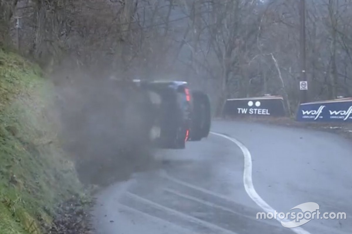 Screenshot Incidente Teemu Suninen, Mikko Markkula, Ford Fiesta WRC