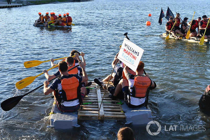 Williams at the raft race
