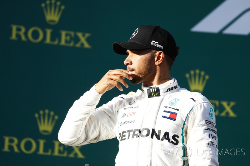 Il secondo classificato Lewis Hamilton, Mercedes AMG F1