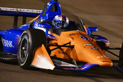 Scott Dixon, Chip Ganassi Racing Honda test aeroscreen