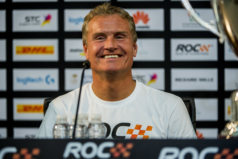 Il vincitore David Coulthard nella conferenza stampa
