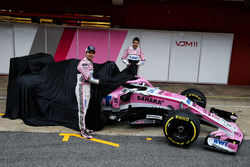 Sergio Perez, Sahara Force India and Esteban Ocon, Sahara Force India F1 unveil the new Sahara Force