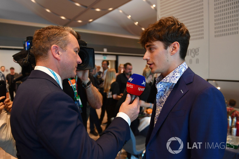 Craig Slater, Sky TV y Charles Leclerc, Sauber