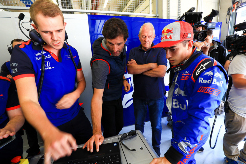 Marc Marquez, con l'ex pilota di Formula 1 Mark Webber