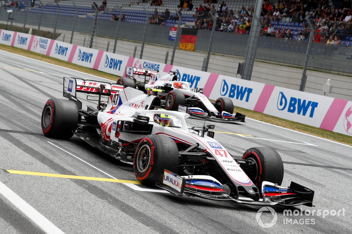 Mick Schumacher, Haas VF-21, Nikita Mazepin, Haas VF-21