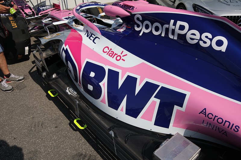 Racing Point RP19 rear bodywork detail