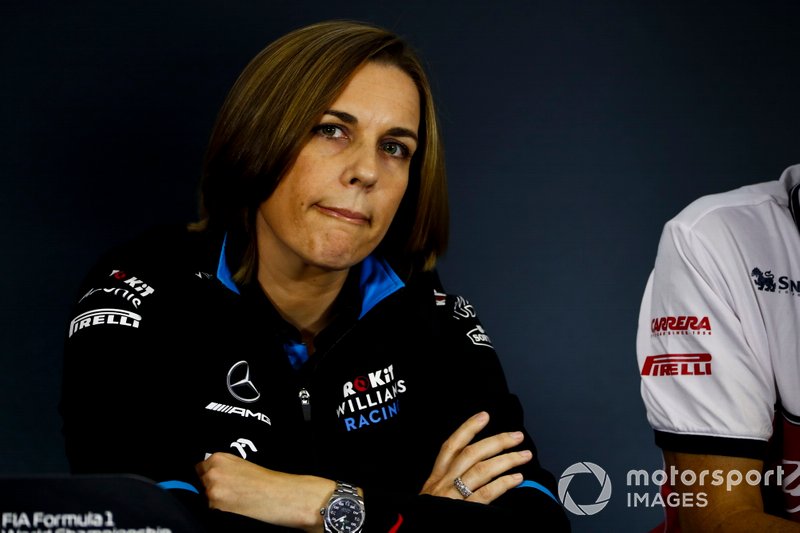 Claire Williams, Deputy Team Principal, Williams Racing, in the Press Conference
