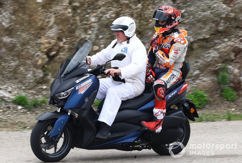 Marc Marquez, Repsol Honda Team, après sa chute