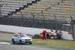 Crash: Jamie Green, Audi Sport Team Rosberg, Audi RS5 DTM