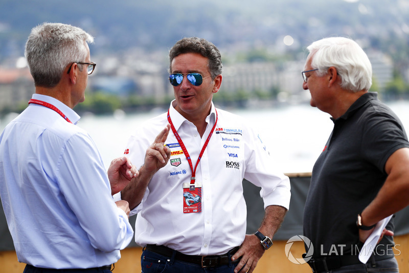 Alejandro Agag, CEO, Formula E, with Ulrich Spiesshofer, Cheif Executive Officer, ABB