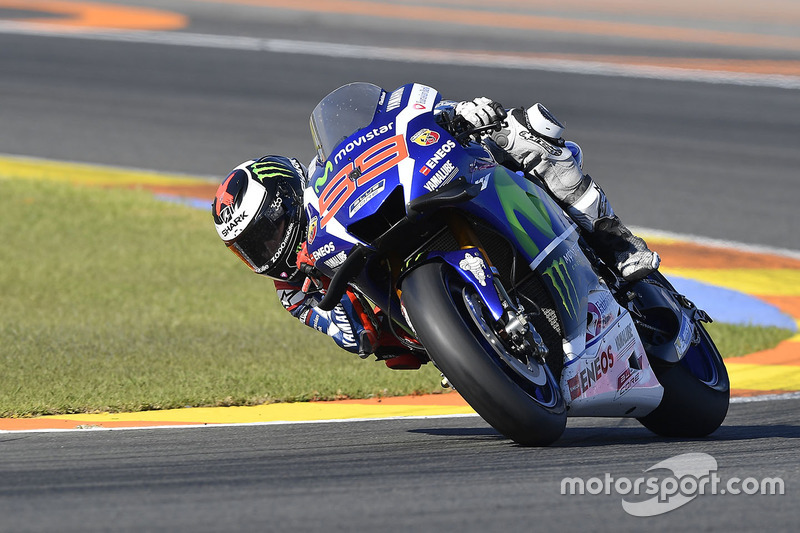 Jorge Lorenzo, en su última carrera con Yamaha en Valencia 2016