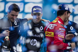 Podium: Sieger Sébastien Buemi, Renault e.Dams