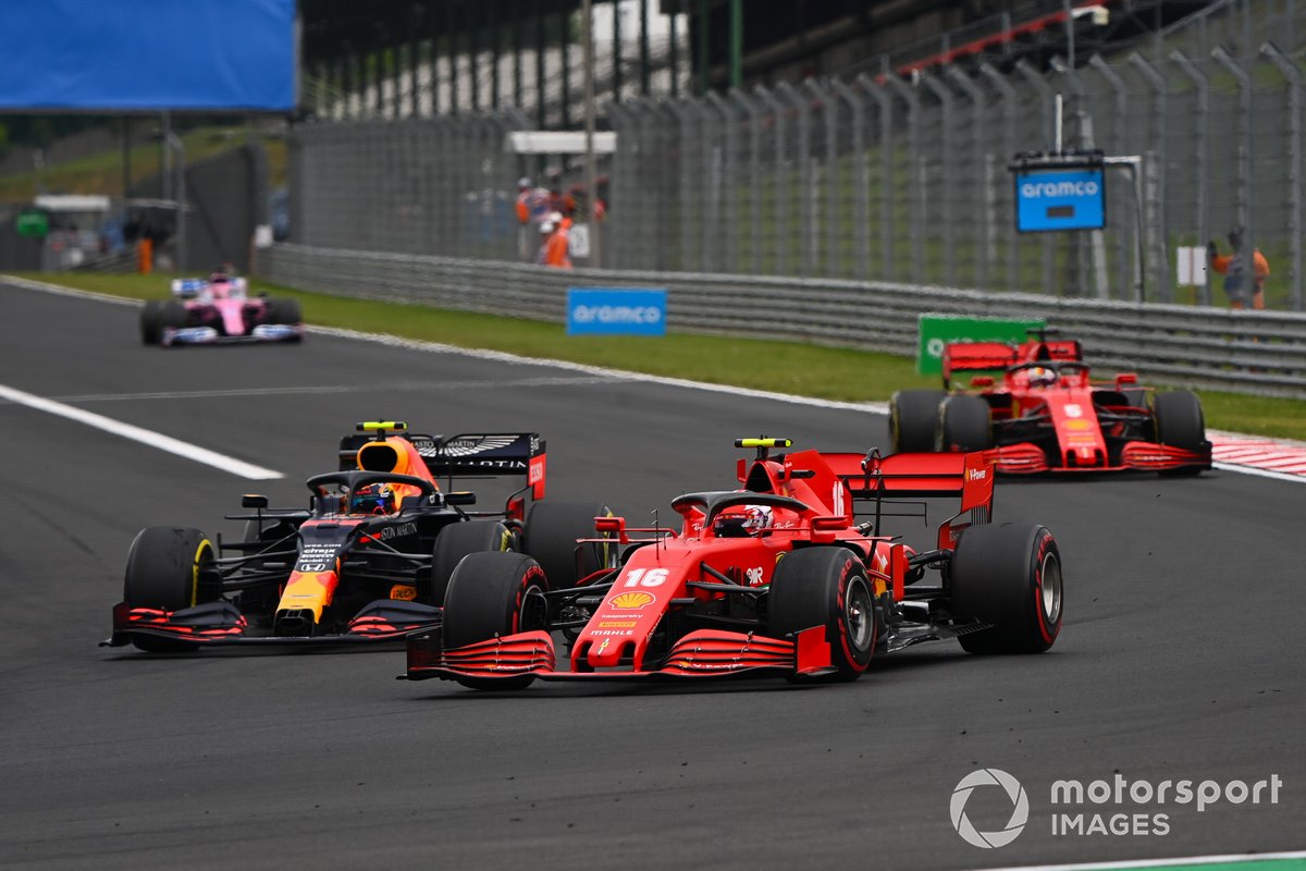 Charles Leclerc, Ferrari SF1000, Alex Albon, Red Bull Racing RB16, Sebastian Vettel, Ferrari SF1000