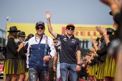 Max Verstappen, Red Bull Racing, on the drivers parade