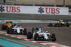 Феліпе Масса, Williams FW38 випереджає товариша по команді Валттері Боттаса, Williams FW38