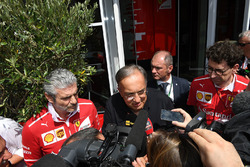 Maurizio Arrivabene, Ferrari-Teamchef; Sergio Marchionne, Ferrari-Präsident