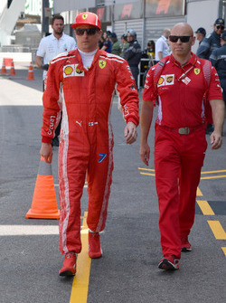 Kimi Raikkonen, Ferrari e Mark Arnall, Trainer