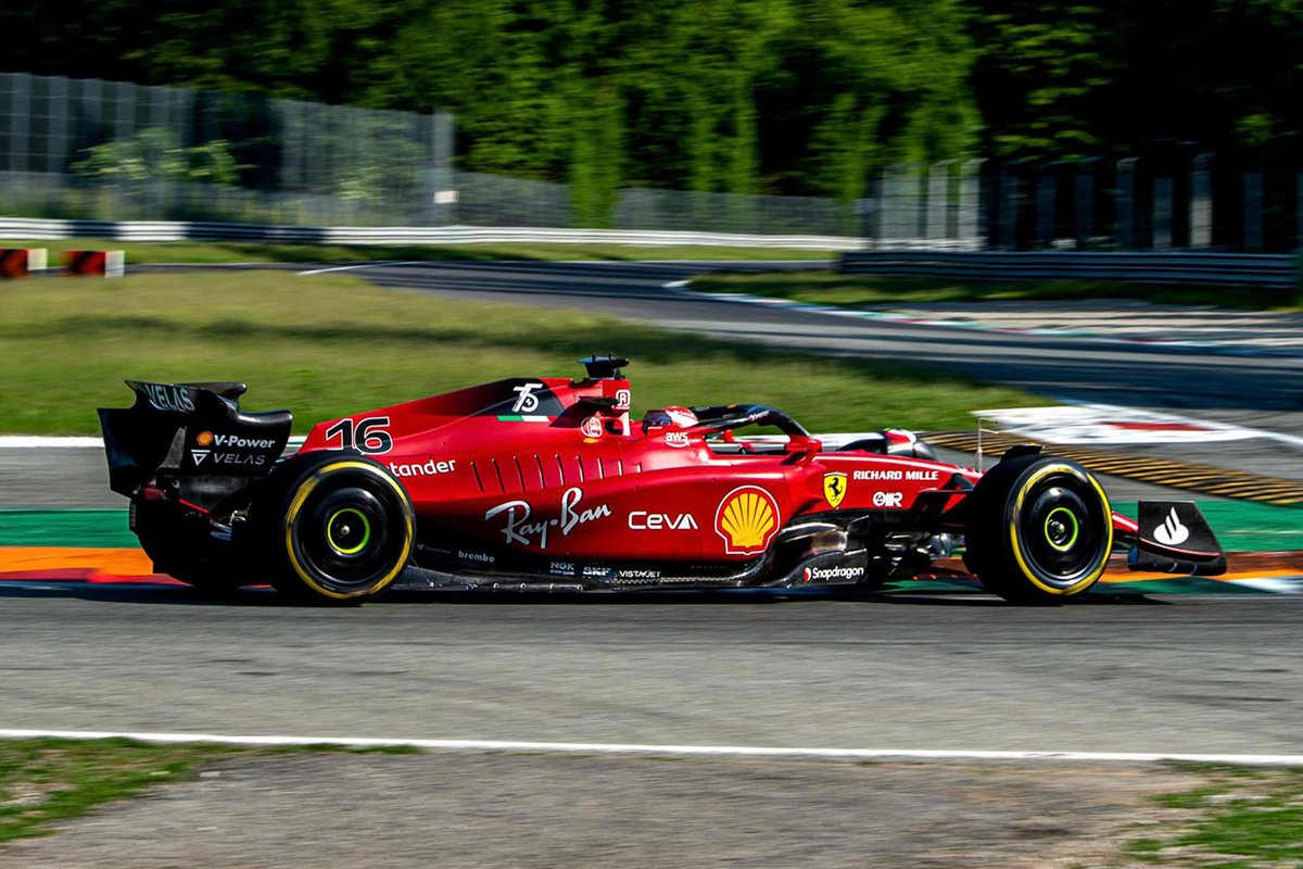 Charles Leclerc, Ferrari F1-75, during Filming day in Monza 