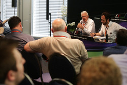 Charlie Whiting, FIA Delegate and Matteo Bonciani, FIA Media Delegate at a FIA Press Conference