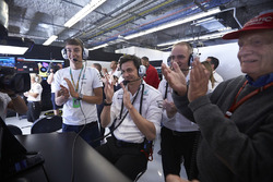 George Russell, Toto Wolff, Lewis Hamilton, Mercedes AMG F1