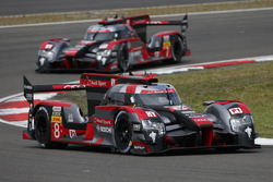 #8 Audi Sport Team Joest, Audi R18 e-tron quattro: Lucas di Grassi, Loic Duval, Oliver Jarvis; #7 Au