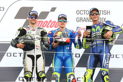 Podium: race winner Maverick Viñales, Team Suzuki MotoGP, second place Cal Crutchlow, Team LCR Honda