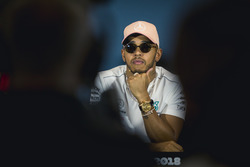 Lewis Hamilton, Mercedes-AMG F1 in de persconferentie