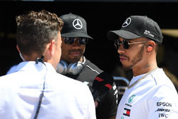 Lewis Hamilton, Mercedes-AMG F1 and Seattle Seahawks Quarterback Russell Wilson