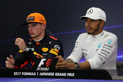 Basın toplantısı: Max Verstappen, Red Bull Racing ve Lewis Hamilton, Mercedes AMG F1