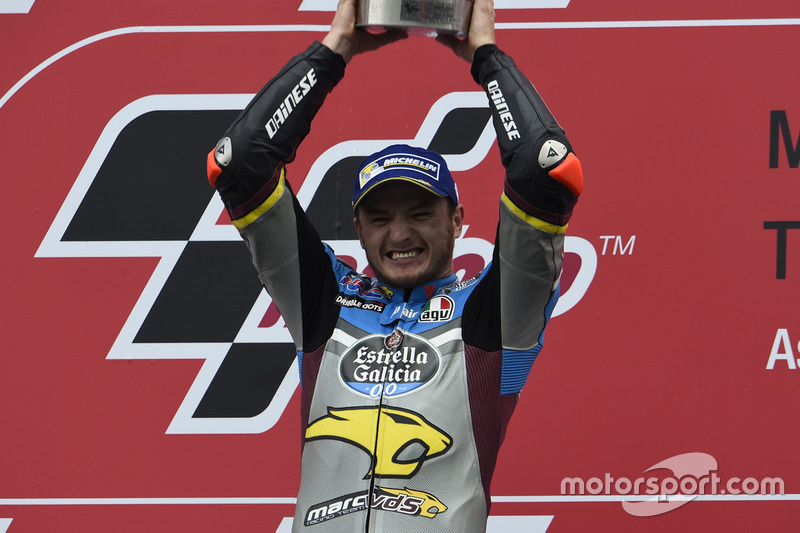 Podio: il vincitore della gara Jack Miller, Marc VDS Racing Honda