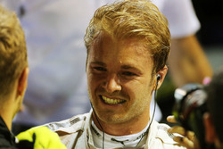 Winnaar Nico Rosberg, Mercedes AMG F1 viert in parc ferme