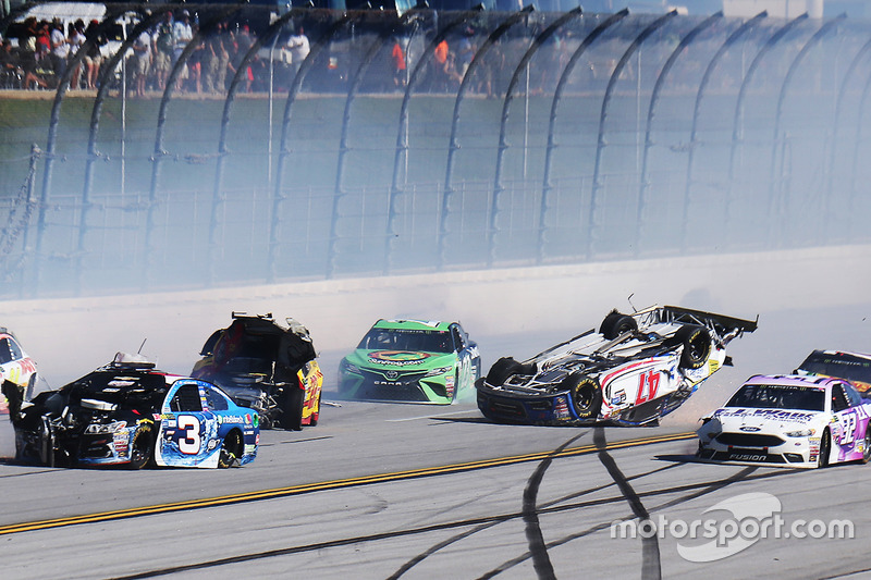 10. A.J. Allmendinger, JTG Daugherty Racing Chevrolet, Joey Logano, Team Penske Ford, Austin Dillon, Richard Childress Racing Chevrolet