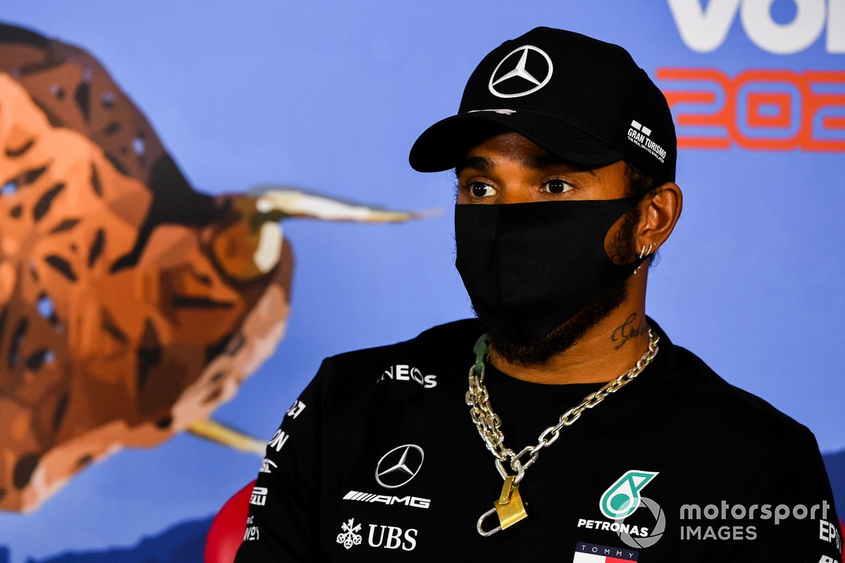 Lewis Hamilton, Mercedes AMG F1, en conférence de presse