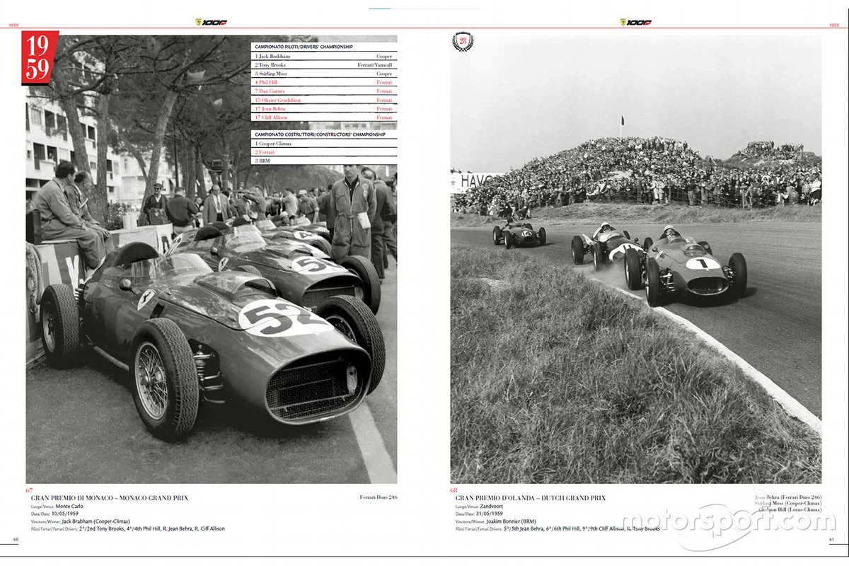 Een pagina van Ferrari 1000 GP - The Official Book