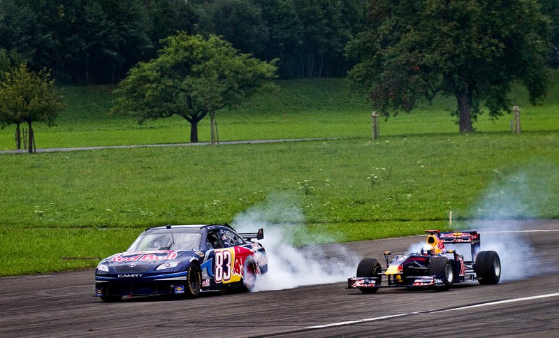 Patrick Friesacher, Toyota Camry, Sebastien Buemi, Red Bull F1