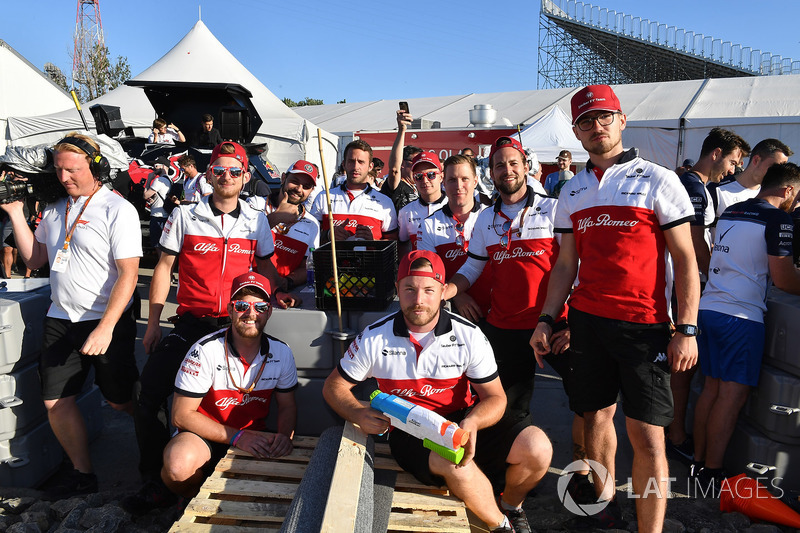 Sauber у перегонах на плотах