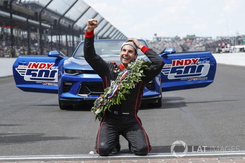 Il vincitore della gara Will Power, Team Penske Chevrolet