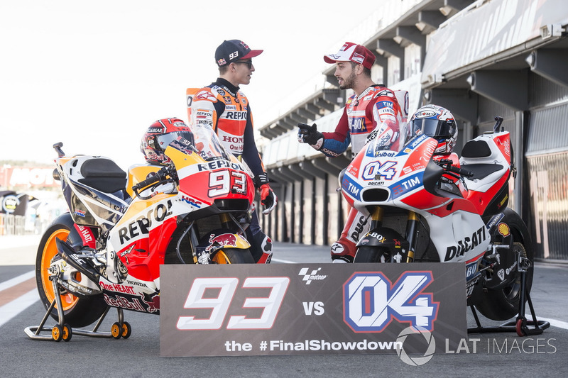 Марк Маркес, Repsol Honda Team, и Андреа Довициозо, Ducati Team